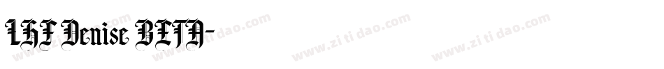 LHF Denise BETA字体转换